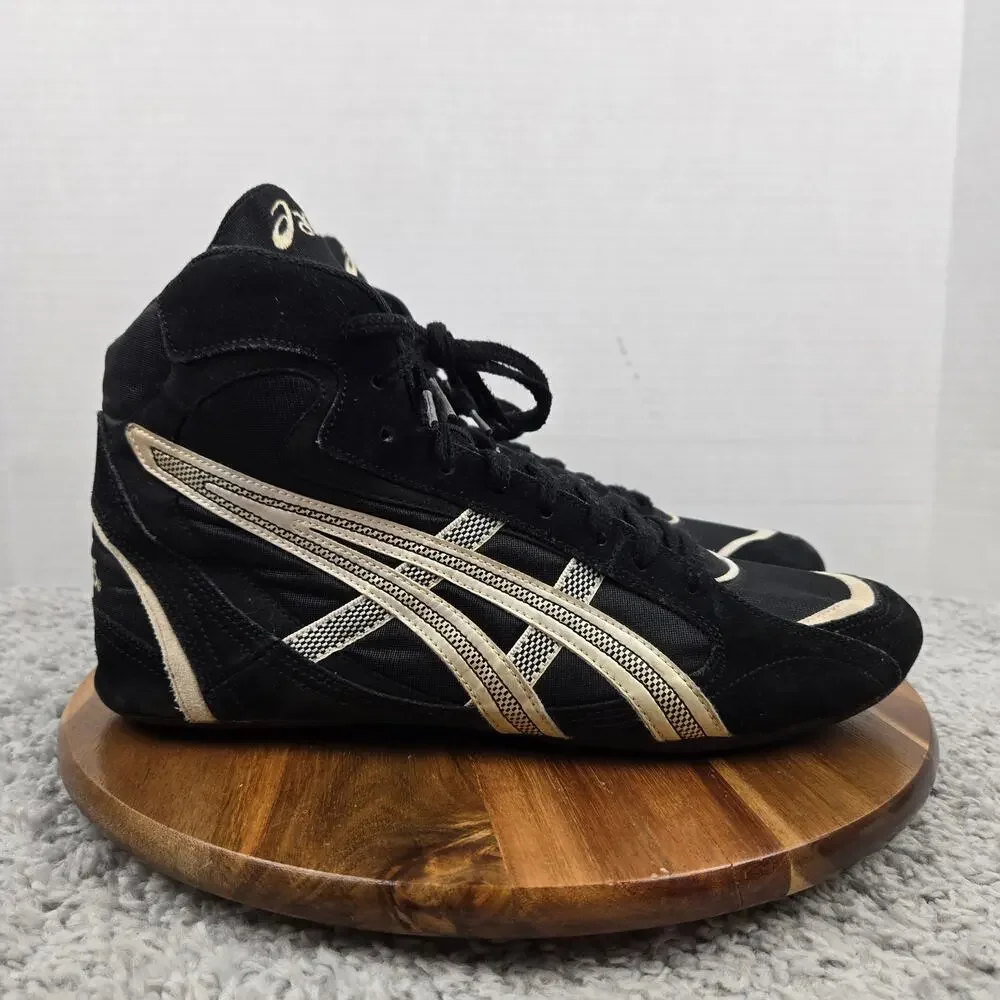 Asics Mens 12 2000 Mosh Black Performance Rare Gym Wrestling Boxing Shoe JL002